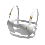 Shiny White Top Sahara Buckle