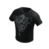 shirt emo goth edgy dragon cool graphic tee