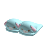♡ : silly mint bunny slippers