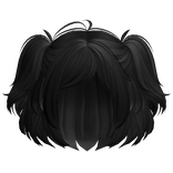 Short Anime Bob w/ Magical Pigtails (Black)