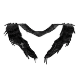 Short Black Neck Scarf V3