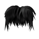 short black scene emo hair