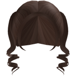 ♬꒰┊short curled brown pigtails