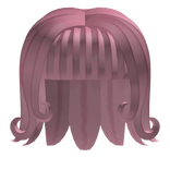 Short Curly Bob with Bangs Pink