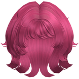 Short Cute Messy Wolfcut Hot Pink Hair