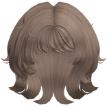 Short Cute Messy Wolfcut Milktea Hair