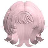 Short Cute Messy Wolfcut Pink Hair