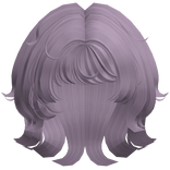 Short Cute Messy Wolfcut Purple Hair