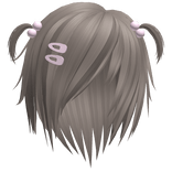 ♡ : short kawaii messy hair in ash