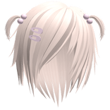 ♡ : short kawaii messy hair in beige pink