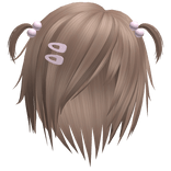 ♡ : short kawaii messy hair in light brown