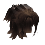 Short Messy Wolf Cut w/ Bun