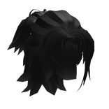 Short Messy Wolf Cut w/ Bun