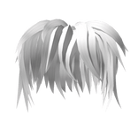 short white scene emo hair