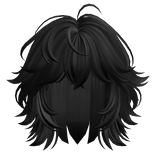 Short Wolf Cut(Black)