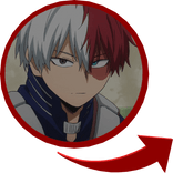 Shoto Todoroki Red Circle Right Shoulder