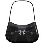 Shoulder bow bag - black