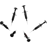 Shoulder Silver Horror Needle Syringe [Right]