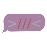 SHY BLUSH PINK SPEECH BUBBLE