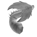 Shy White Siren Tail