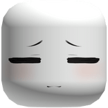 sick worried anime face mask