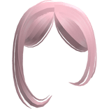 Side Swept Stylish Bangs in Pink