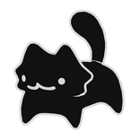 Silly Black Cat on Shoulder