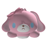 ♡ : silly bow bunny head plushie 