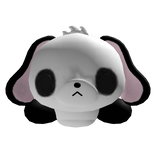 ♡ : silly emo panda bunny head plushie 