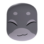 Silly Eyes Closed Shark Face