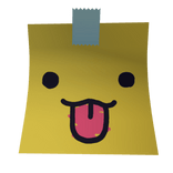 Silly Face Sticky Note Mask