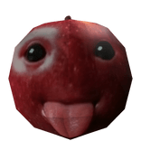 Silly Freaky Cute Niche Apple AI Fruit Head Mask
