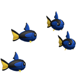 Silly Goldfish Fish Aura Blue