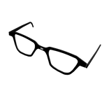 ❄ Silly Leaned Black Glasses