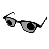 ❄ Silly Rectangular Glasses with Eyes