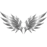 Silver Angel God Wings