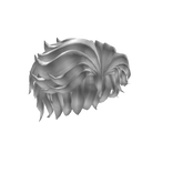 Silver - Anime Parted Hair