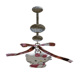 Silver Bow Kitty Belly Piercing