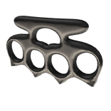 silver brass knuckles [left] 