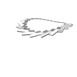 silver chain cuban type 2 