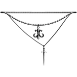 Silver Chrome Heart Flour Necklaces 1.0 R6