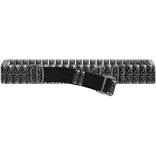 Silver Chrome Roller Belt