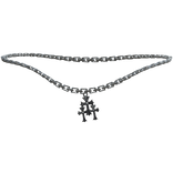 Silver Chrome Stacked Necklace