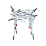 ⭑★silver crown of euphorbia milii w/ powerful red 