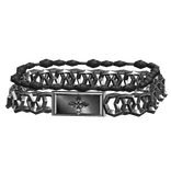 Silver Emo Chrome Bracelet