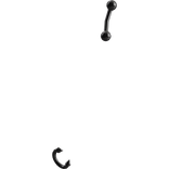 Silver Emo Piercings Set 