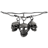 Silver Emo Skulls Necklace 1.0
