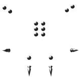 Silver Full Face Emo Punk Piercing Set