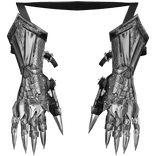 Silver Gauntlets Fantasy Gaian Armor