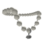 Silver Gem Pearl Necklace